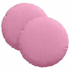 vidaXL Cuscini per Seduta 2 pcs Rosa &Oslash;30 x 13 cm Tessuto