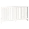vidaXL Copertura Termosifone Bianca 153x19x84 cm Legno Massello Pino