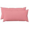 vidaXL Federa 2 pz HEERLEN Rosa 40 x 70 cm Tessuto