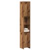 vidaXL Mobile da Bagno Legno Antico 30x30x183,5 cm in Truciolato