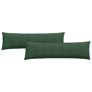 vidaXL Cuscini da Divano 2 pcs Verde Scuro 145 x 40 cm