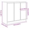 vidaXL Credenza Legno Antico 85x34x76 cm in Legno Multistrato