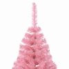 vidaXL Albero di Natale artificiale con luci integrate Rosa 180 cm PVC