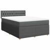 vidaXL Giroletto a Molle con Materasso Grigio Scuro 140x190 cm Tessuto