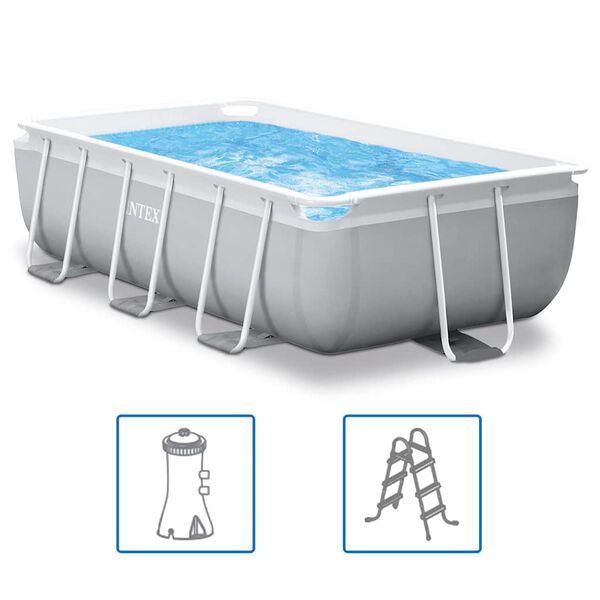 Intex Set Piscina Prism Frame Rettangolare 300x175x80 cm