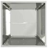 vidaXL Vaso a Pilastro 2 pcs Argento 40 x 40 x 100 cm