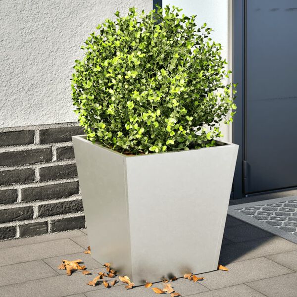vidaXL Fioriere da Giardino 2 pz 40x40x40 cm in Acciaio Inox