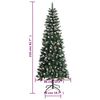 vidaXL Albero di Natale Artificiale con Base Verde 210 cm PVC