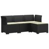 vidaXL Divano da giardino 4 posti con cuscini aspetto rattan PP