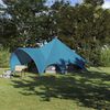 vidaXL Tenda Teepee con tetto Blu e Grigio 600 x 600 x 347 cm
