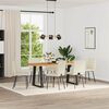 vidaXL Sedie da Pranzo 6 pz Crema in Similpelle