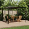 vidaXL Gazebo da Giardino Antracite 3x3 m in Alluminio