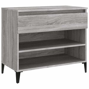 vidaXL Scarpiera Grigio Sonoma 70x36x60 cm in Legno Multistrato