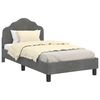 vidaXL Struttura letto bambini con testata Grigio Scuro 80 x 160 cm