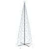 vidaXL Albero di Natale a Cono Bianco Freddo 1400 LED 160x500 cm