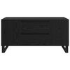 vidaXL Tavolino da salotto Rovere Nero 102 x 44,5 x 50 cm