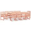 vidaXL Set da Pranzo per Giardino 11 pz in Legno Massello di Douglas