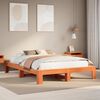 vidaXL Letto senza Materasso Marrone Cera 160x200 cm in Legno di Pino