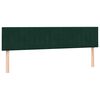 vidaXL Giroletto a Molle con Materasso Verde Scuro 180x220 cm Velluto