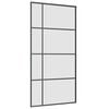 vidaXL Porta Scorrevole con Ferramenta Nera 102,5x205 cm in Vetro ESG