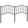 vidaXL Testiera di Ricambio in Metallo Nero 180 cm
