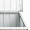 vidaXL Baule da giardino marrone 129x67x65 cm