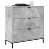 vidaXL Credenza Grigio cemento 79,5 x 33 x 82 cm Legno multistrato