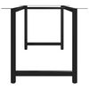 vidaXL Gambe per Tavolo da Pranzo con Struttura a H 180x80x72 cm