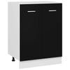 vidaXL Armadio Inferiore &ldquo;Lyon&rdquo; Nero 60x46x81,5 cm