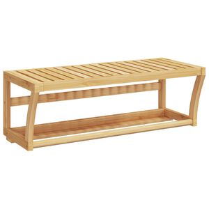 vidaXL Scaffale per Asciugamani a Parete 60x25x20 cm in Bamb&ugrave;