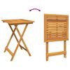 vidaXL Set Bistro da Giardino 3 pcs Marrone Legno di Acacia Massello