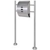 vidaXL Casetta della Posta con Supporto in Acciaio Inox