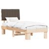 vidaXL Letto con Testiera Rivestita Talpa 80 x 200 cm Pino massello