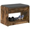 vidaXL Panca per ingresso Quercia Affumicata 63 x 38 x 45 cm