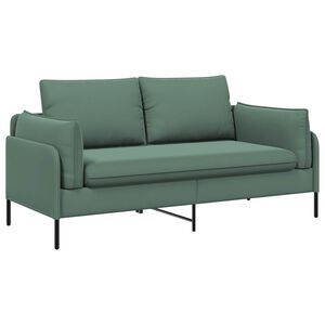 vidaXL Divano a 2 Posti Verde Mare 188 x 81 x 89 cm Velluto