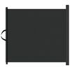 vidaXL Cancelletto Retrattile per Animali Domestici Nero 117,5x125 cm