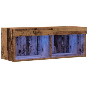 vidaXL Set mobile TV Legno vecchio 80 x 30 x 30 cm Legno multistrato
