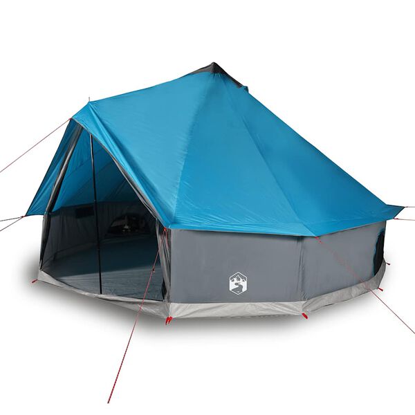 vidaXL Tenda Familiare Tipi per 8 Persone Blu Impermeabile