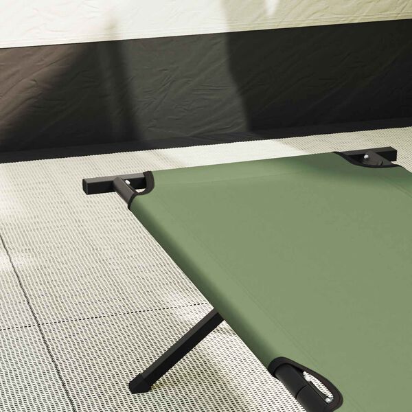 vidaXL Letto da campeggio pieghevole Verde 193 x 69 x 45 cm