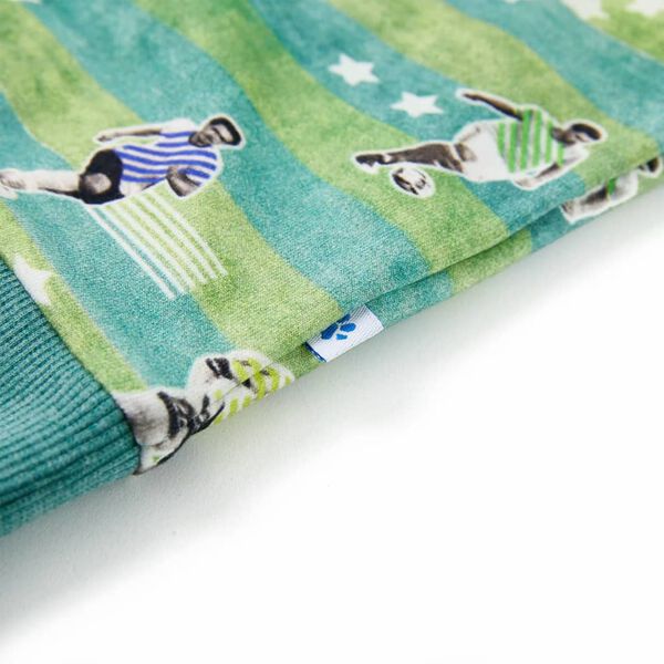 Felpa da Bambino Verde Chiaro M&eacute;lange 140