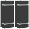 vidaXL Applique da Esterno 2 pz Nere in Acciaio Inossidabile