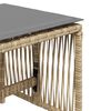 vidaXL Sgabelli Giardino Cuscini 4pz Beige Misto 41x41x36cm Polyrattan