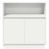 vidaXL Madia LED Bianco 71 x 34,5 x 75 cm Legno multistrato