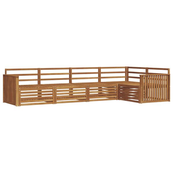 vidaXL Set di divani da esterno 5 pcs Naturale