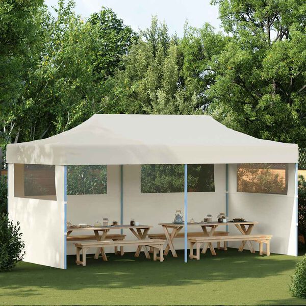 vidaXL Tenda per Feste Pop-Up Pieghevole Crema 3 x 6 m