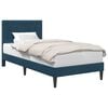 vidaXL Struttura del letto con testiera Blu 90 x 190 cm Velluto