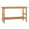 vidaXL Vanit&agrave; da Bagno in Legno Massello di Teak 132x45x75 cm