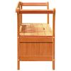 vidaXL Panca da Giardino con Contenitore Marrone 119 x 76 x 44cm