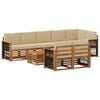 vidaXL Set divani Legno di Acacia Massello