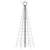 vidaXL Albero di Natale a LED con Punte 220 LED Bianco Caldo 180 cm